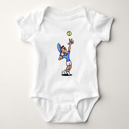 Tennis Baby Strampler (Vorderseite)