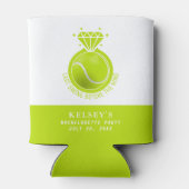 Tennis Bachelorette Letzte Swing vor dem Ring Dosenkühler (Rückseite)