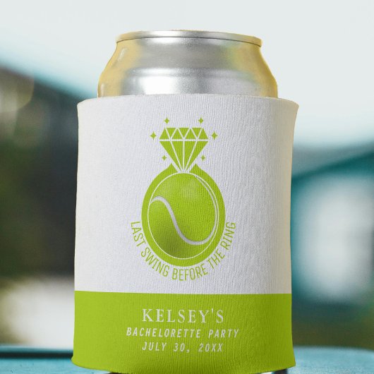 Tennis Bachelorette Letzte Swing vor dem Ring Dosenkühler