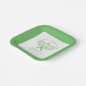 Tennis Bachelorette Letzte Swing vor dem Ring Pappteller (Gewinkelt)