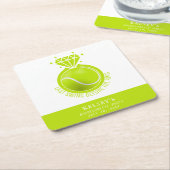 Tennis Bachelorette Letzte Swing vor dem Ring Rechteckiger Pappuntersetzer (angewinkelt)