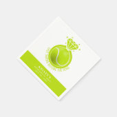 Tennis Bachelorette Letzte Swing vor dem Ring Serviette (Ecke)