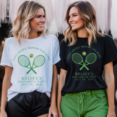Tennis Bachelorette Letzte Swing vor dem Ring T-Shirt