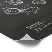 Tennis Ball 1914 Kunstkhalkboard Poster (Ecke)