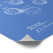 Tennis Ball 1914 Patent Art Blueprint Poster (Ecke)