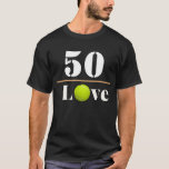 Tennis Ball 50. Geburtstag mit Liebe T - Shirt<br><div class="desc">Tennis Ball 50. Geburtstag mit Liebe T - Shirt . Zu Beginn des Spiels, wenn beide Seiten keine Punktzahl haben, ist das Spiel Liebe-Liebe, denn im Tennis bedeutet Liebe, einen Wert von Null oder Null zu haben. Ein Punkt bringt einen Spieler auf 15, zwei auf 30 und drei auf 40....</div>