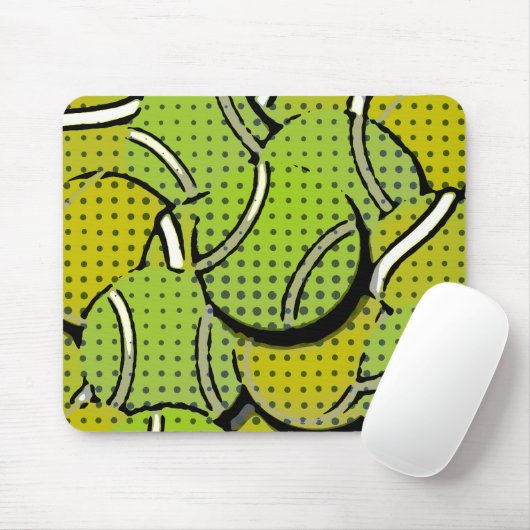 Tennis-Ball-abstrakte Collage Mousepad (Mit Mouse)