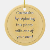 Tennis Ball and Rackets Christmas Keramik Ornament (Hinten)