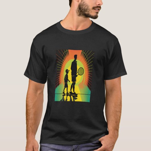 Tennis Ball And Tennis Racket Apparel Pop Father A T-Shirt (Vorderseite)