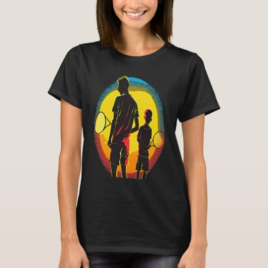Tennis Ball And Tennis Racket Apparel Pop Father A T-Shirt (Vorderseite)