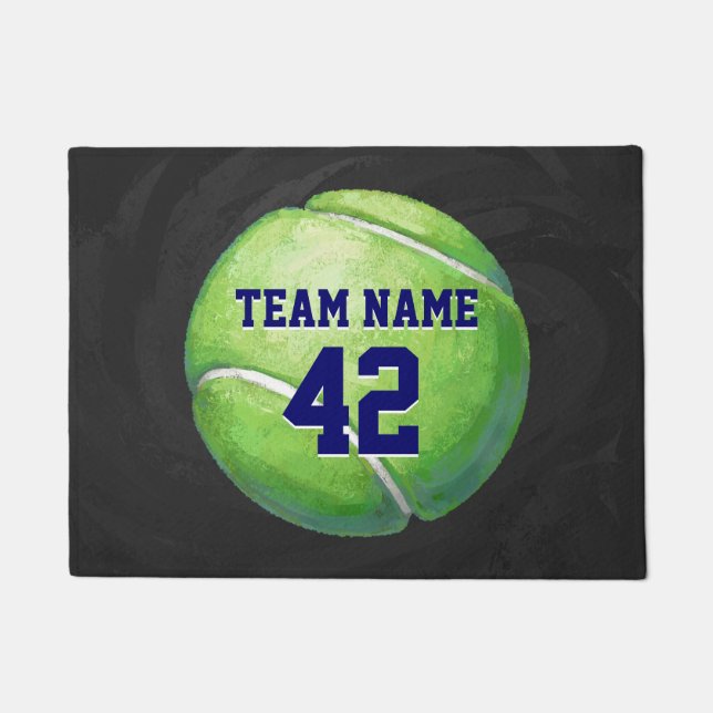 Tennis Ball Art Fußmatte (Vorderseite)