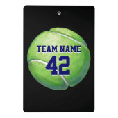 Tennis Ball Art Mini Klemmbrett (Rückseite)