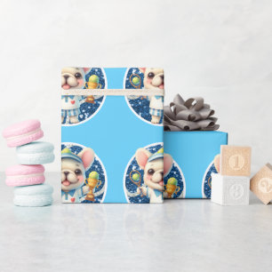Tennis Ball Blue zum Thema Boy Baby Shower Geschenkpapier