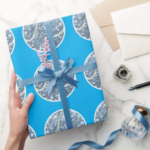 Tennis Ball Blue zum Thema Boy Baby Shower Geschenkpapier
