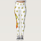 Tennis-Ball-Cartoon Legging Leggings (Vorderseite)