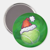 Tennis Ball Christmas Green Magnet (Vorderseite/Rückseite)