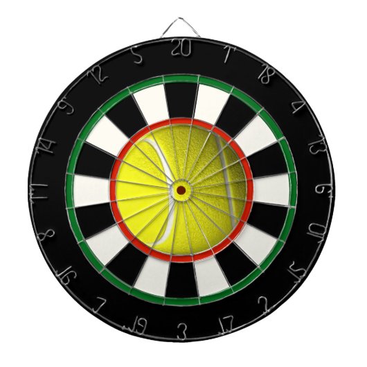 Tennis Ball Custom Game Dart Boards Dartscheibe (vorne)