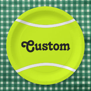 Tennis Ball Custom Text Team Party Paper Teller