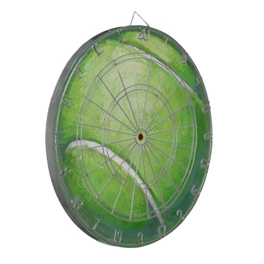 Tennis Ball Dartscheibe (Vorderseite Links)