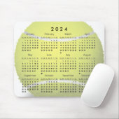 Tennis Ball Design 2024 Kalender Mousepad (Mit Mouse)