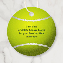 Tennis Ball Design Fevor Card Geschenkanhänger