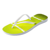 Tennis Ball Design Flip Flops Badesandalen (Schrägansicht)