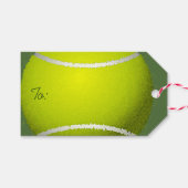 Tennis Ball Design Geschenk Tag Geschenkanhänger (Vorderseite (Horizontal))