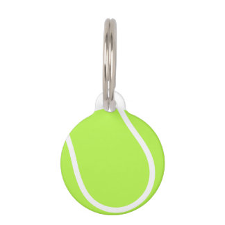 Tennis Ball Design Pet ID Tag Haustiermarke