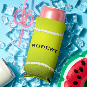 Tennis Ball Design Seltzer Can Cooler Selters Dosenkühler