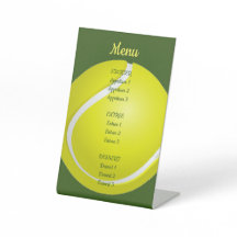 Tennis Ball Design Tischschild