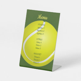 Tennis Ball Design Tischschild Sockelschild
