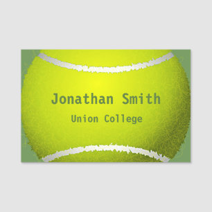 Tennis Ball Designname Tag Namensschild