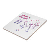 Tennis Ball Dog Fliese (Seite)