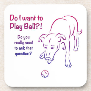 Tennis Ball Dog Getränkeuntersetzer