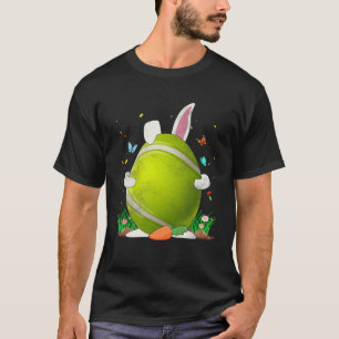 Tennis Ball Ei Bunny Ears Happy Ostertag Männer Bo T-Shirt