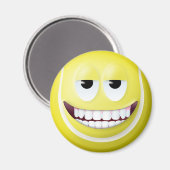 Tennis Ball Face 2 Magnet (Vorderseite/Rückseite)
