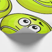 Tennis Ball Face Geschenkpapier (Ecke)