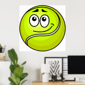 Tennis Ball Face Poster (Heimbüro)