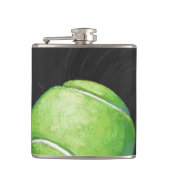 Tennis Ball Flachmann (Vorderseite)