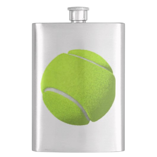 Tennis Ball Flachmann (Vorderseite)