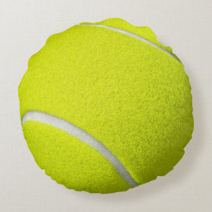 Tennis Ball Funny Look Rundes Kissen