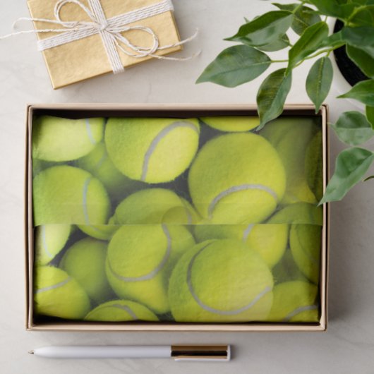 Tennis Ball Fuzz Muster Seidenpapier (Geschenk)