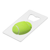 Tennis Ball Geldbeutel Flaschenöffner (Rückseite Schrägansicht)