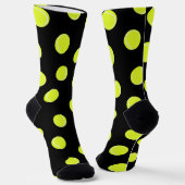 Tennis Ball Gemustert Black Socken (Gewinkelt)