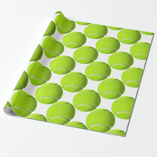 Tennis Ball Geschenkpapier (Ungerollt)