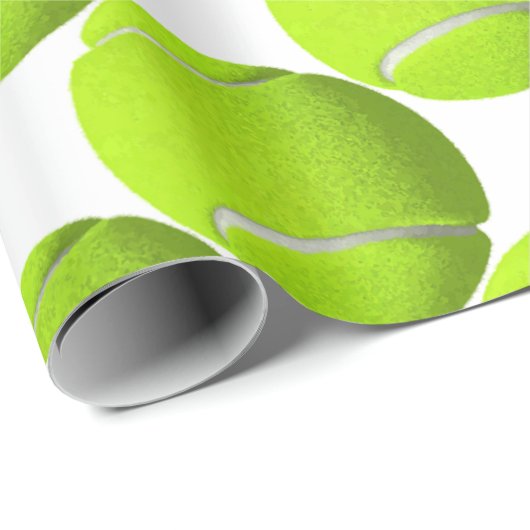 Tennis Ball Geschenkpapier (Rolleneckpunkt)