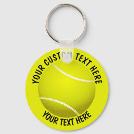 Tennis-Ball-Icon Custom Schlüsselanhänger