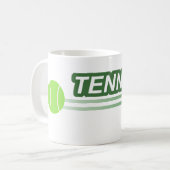 Tennis Ball Kaffeetasse (Vorderseite Links)