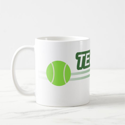 Tennis Ball Kaffeetasse (Links)