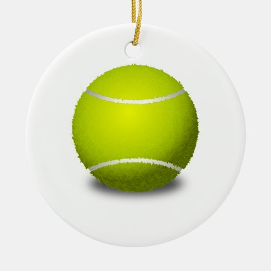 Tennis Ball Keramikornament (Vorne)
